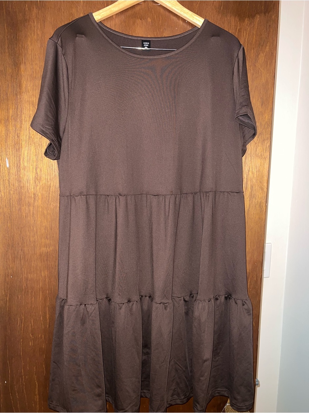 SHEIN Brown Curve 3XL Crewneck Top